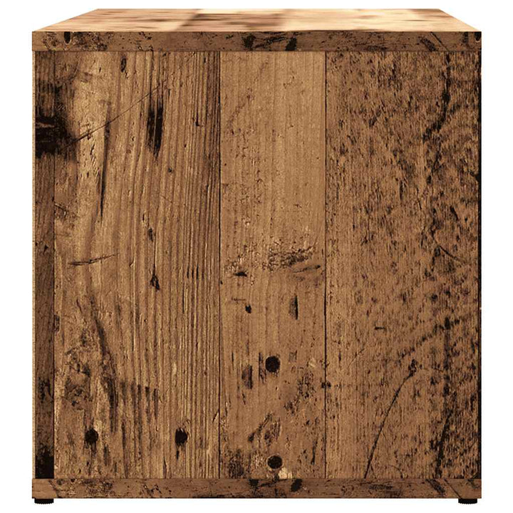 tv-bord 80x34x35,5 cm konstrueret træ antikt trælook