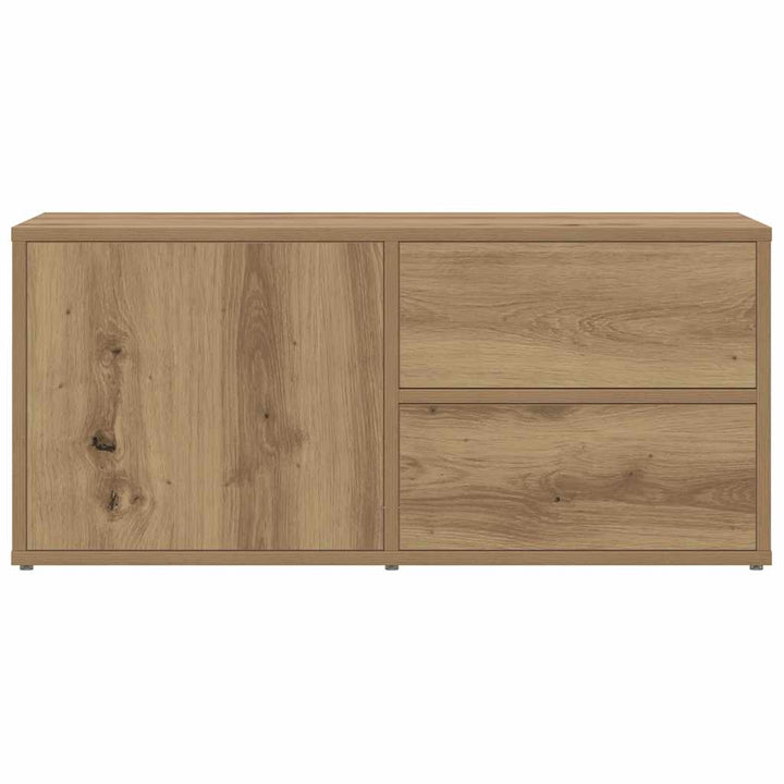 tv-bord 80x34x35,5 cm konstrueret træ kunsteg