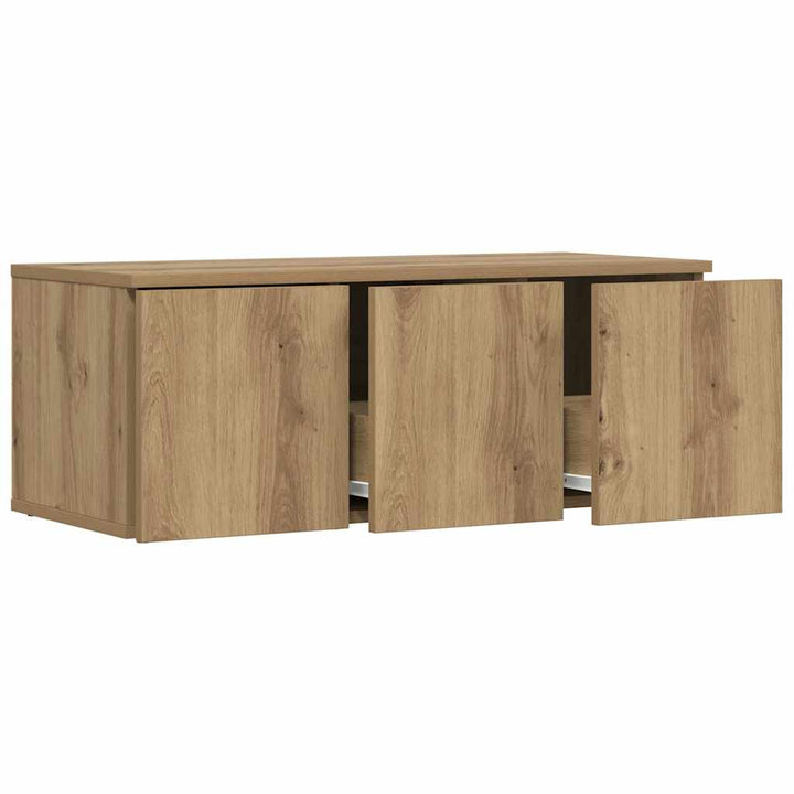 tv-bord 80x34x30 cm konstrueret træ kunsteg