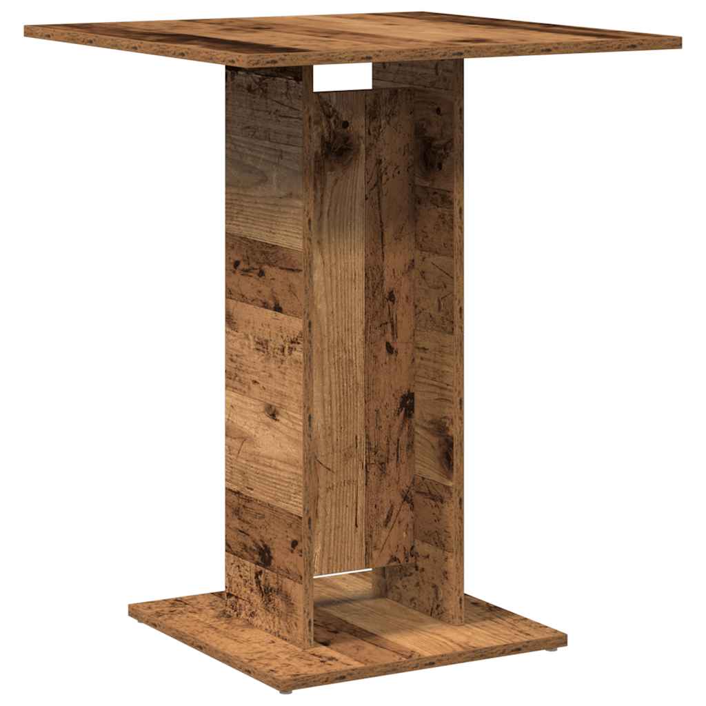 bistrobord 60x60x75 cm konstrueret træ antikt træ