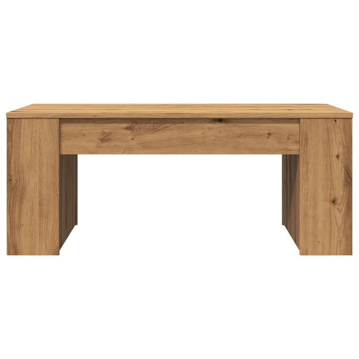 sofabord 102x55x42 cm konstrueret træ kunsteg