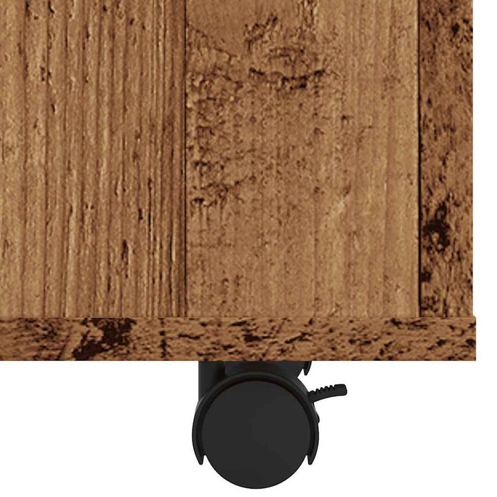 sidebord 70x35x55 cm konstrueret træ antikt træ