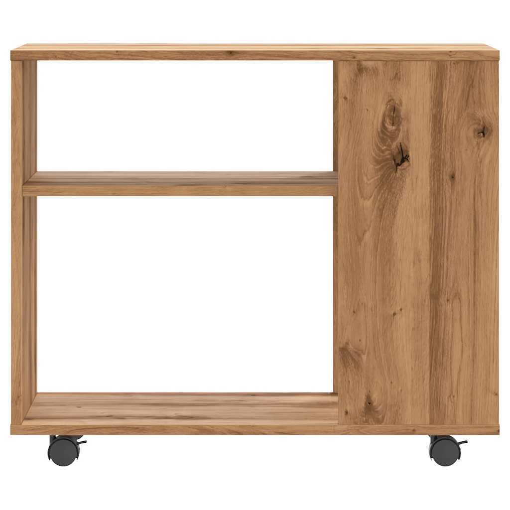 sidebord 70x35x55 cm konstrueret træ kunsteg