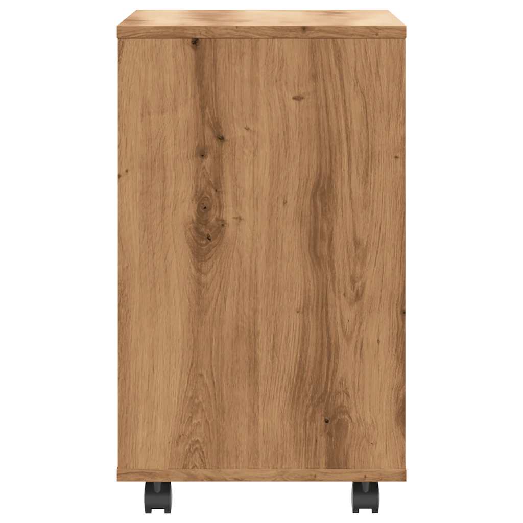 sidebord 70x35x55 cm konstrueret træ kunsteg