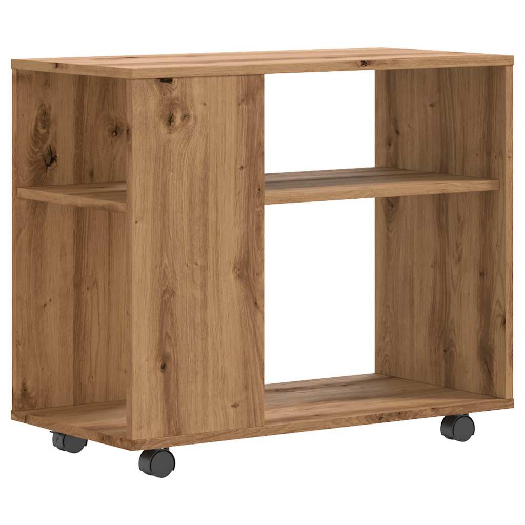 sidebord 70x35x55 cm konstrueret træ kunsteg