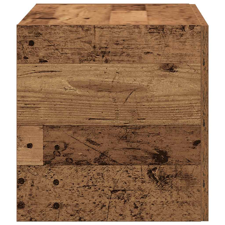vægskab 80x39x40 cm konstrueret træ antikt træ