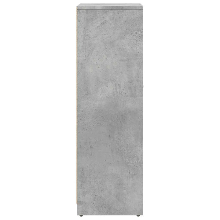 badeværelsesskab 30x30x95 cm konstrueret træ betongrå