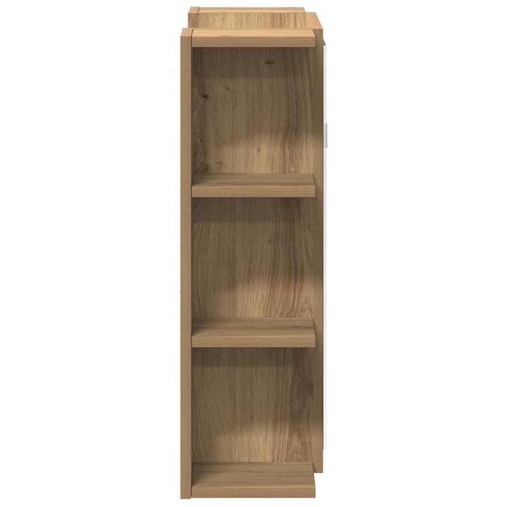 badeværelsesskab med spejl 80x20,5x64 cm konstrueret træ