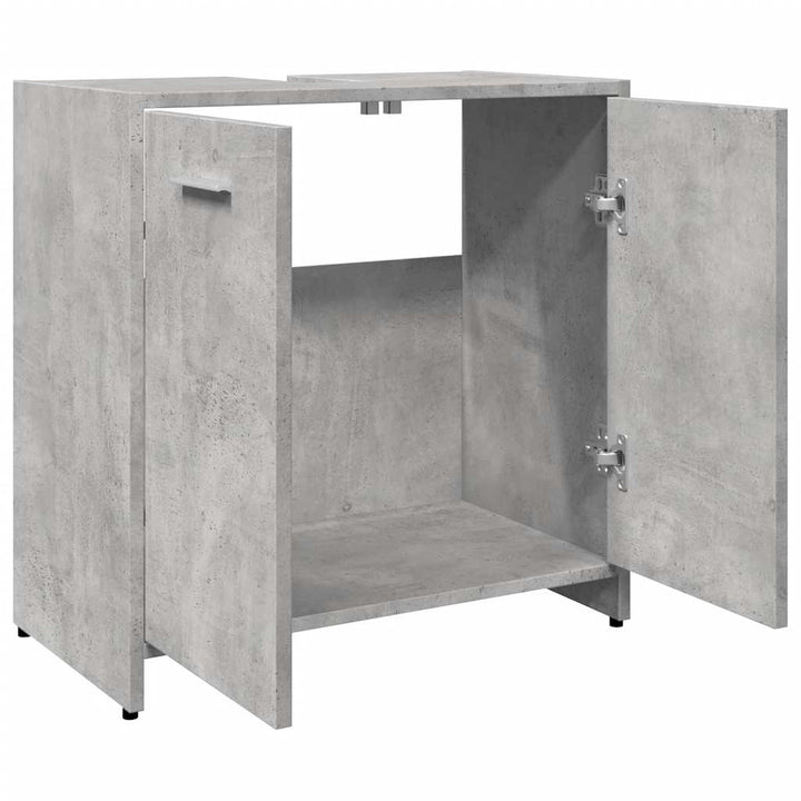 underskab til håndvask 60x33x60 cm konstrueret træ betongrå