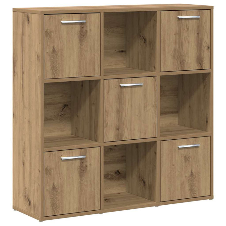 bogreol 90x28x90 cm konstrueret træ kunsteg