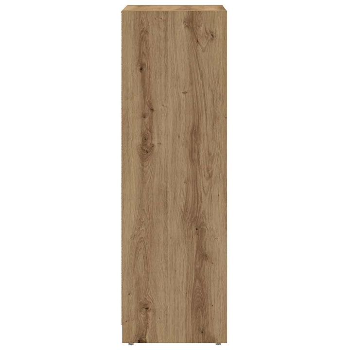 badeværelsesskab 30x30x95 cm konstrueret træ egetræsfarvet