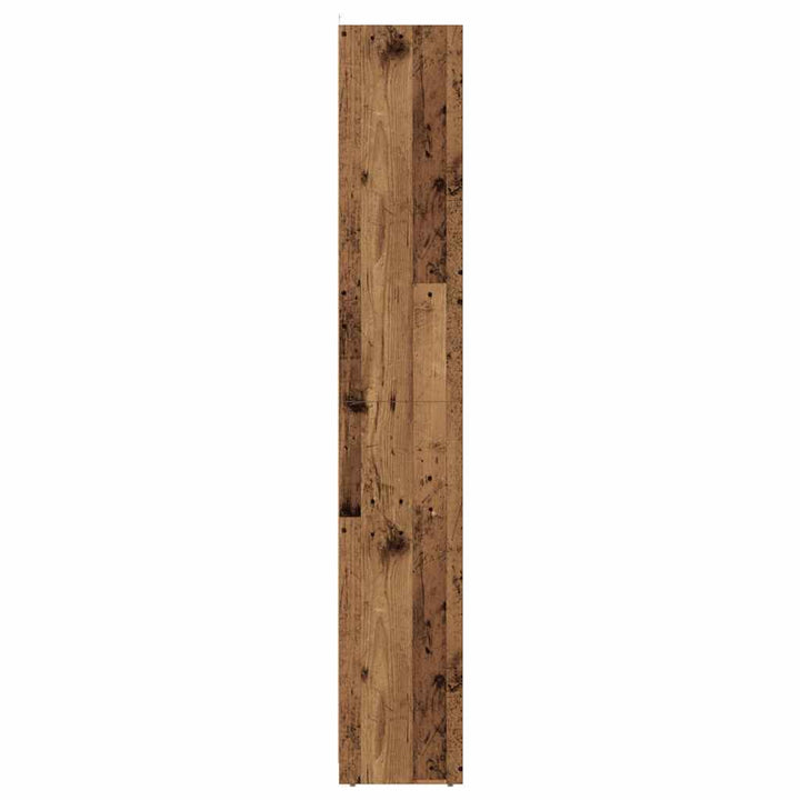 badeværelsesskab 30x30x183,5 cm konstrueret træ antikt træ