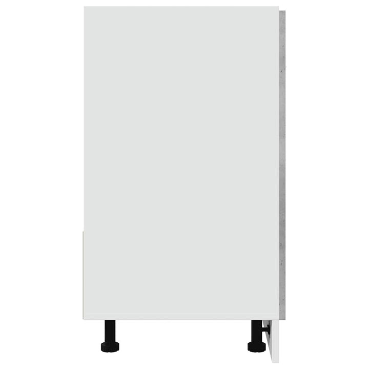 bundskab til vask "Lyon" betongrå 80x46x81,5 cm konstrueret træ
