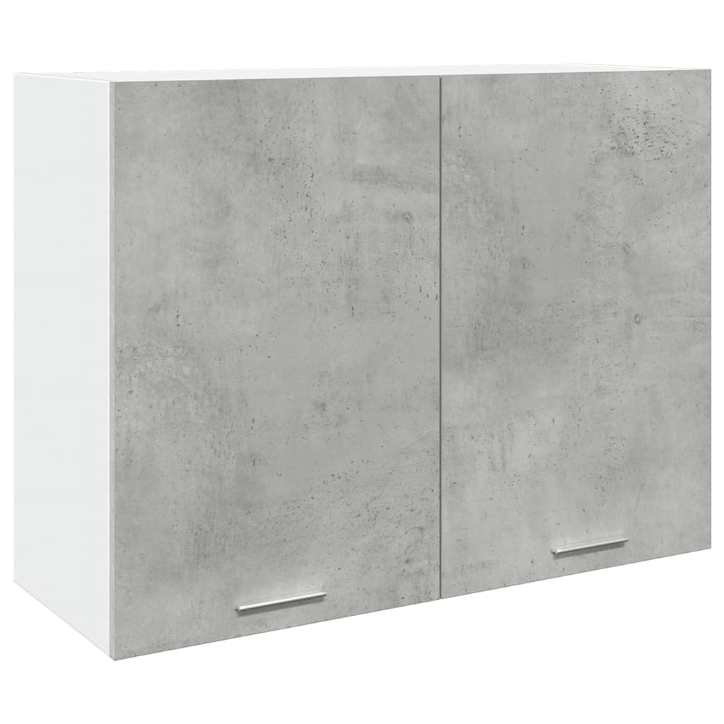 hængeskab "Lyon" betongrå 80x31x60 cm konstrueret træ