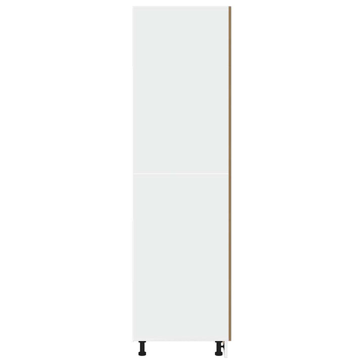 køleskabsskab "Lyon" håndlavet eg 60x57x207 cm konstrueret træ
