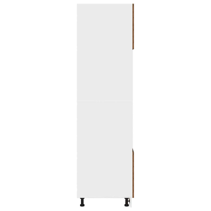 mikrobølgeovnsskab "Lyon" gammelt træ 60x57x207 cm konstrueret træ