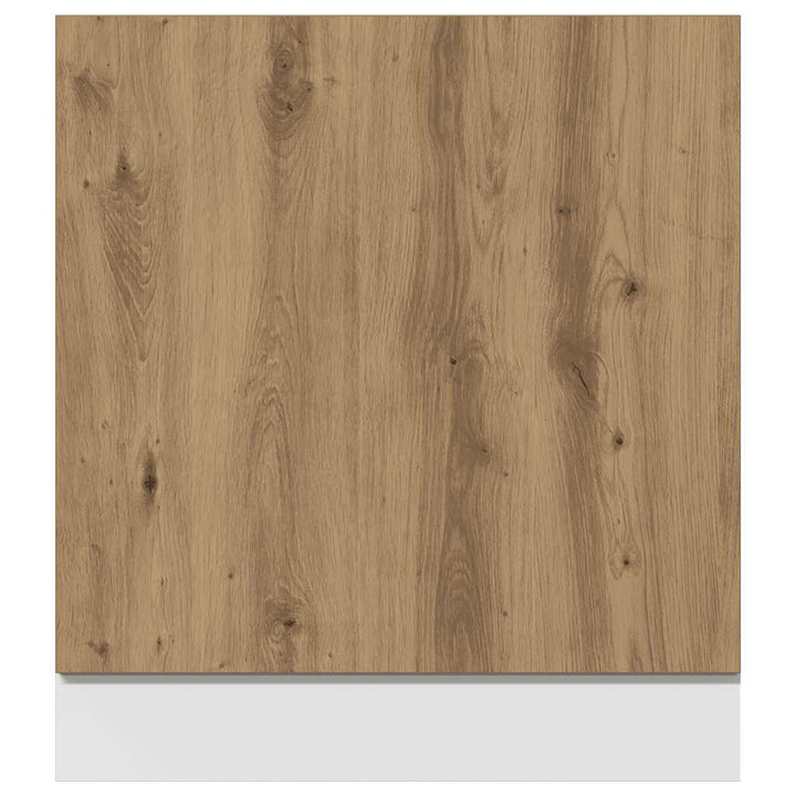 opvaskemaskinepanel "Lyon" håndlavet eg 60x1,5x67 cm konstrueret træ