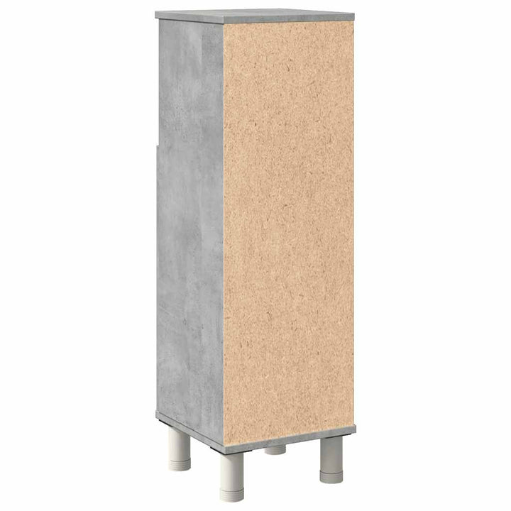 badeværelsesskab 30x30x95 cm konstrueret træ betongrå