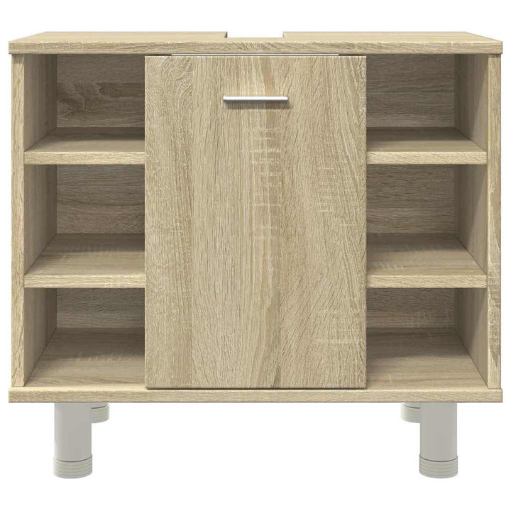 badeværelsesskab 60x32x53,5 cm konstrueret træ sonoma-eg