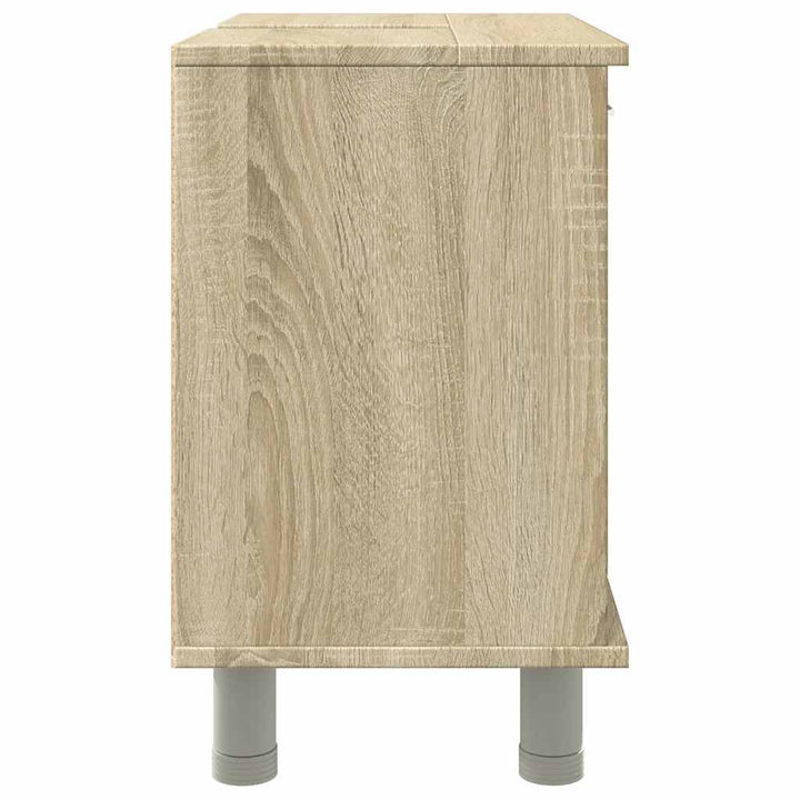 badeværelsesskab 60x32x53,5 cm konstrueret træ sonoma-eg