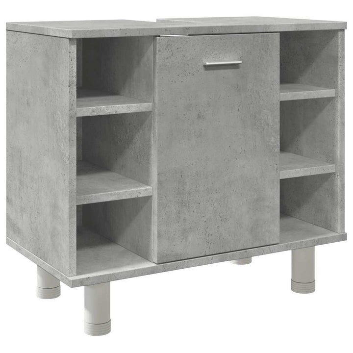badeværelsesskab 60x32x53,5 cm konstrueret træ betongrå