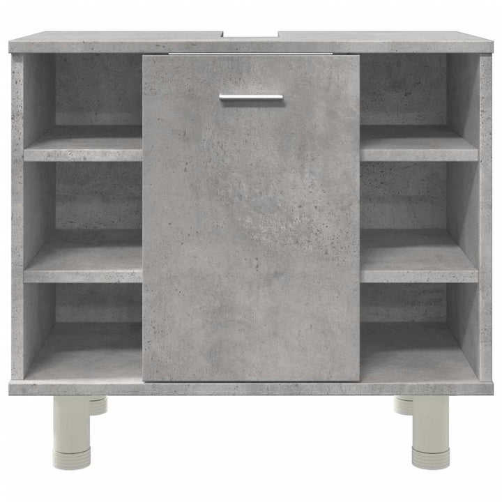 badeværelsesskab 60x32x53,5 cm konstrueret træ betongrå