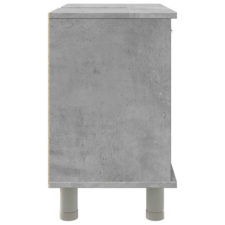 badeværelsesskab 60x32x53,5 cm konstrueret træ betongrå