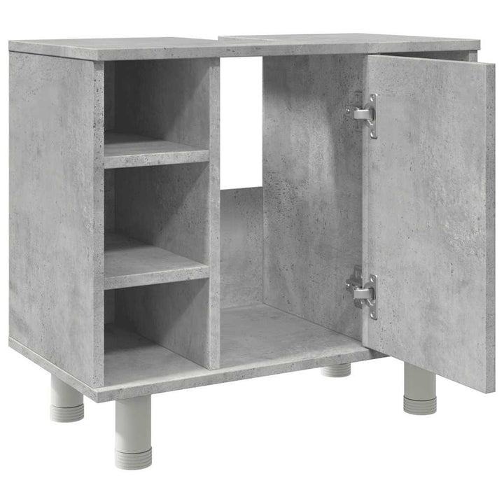 badeværelsesskab 60x32x53,5 cm konstrueret træ betongrå