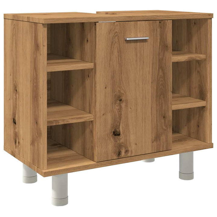 badeværelsesskab 60x32x53,5 cm konstrueret træ kunsteg