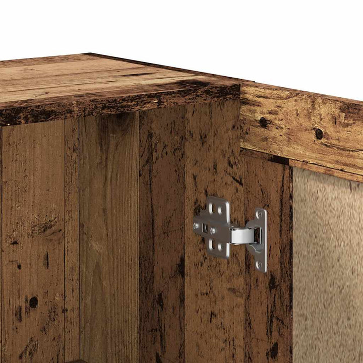 bogskab 82,5x30,5x80 cm konstrueret træ antikt træ