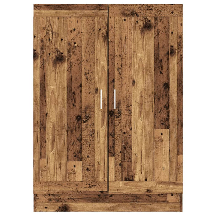 bogskab 82,5x30,5x115 cm konstrueret træ antikt træ