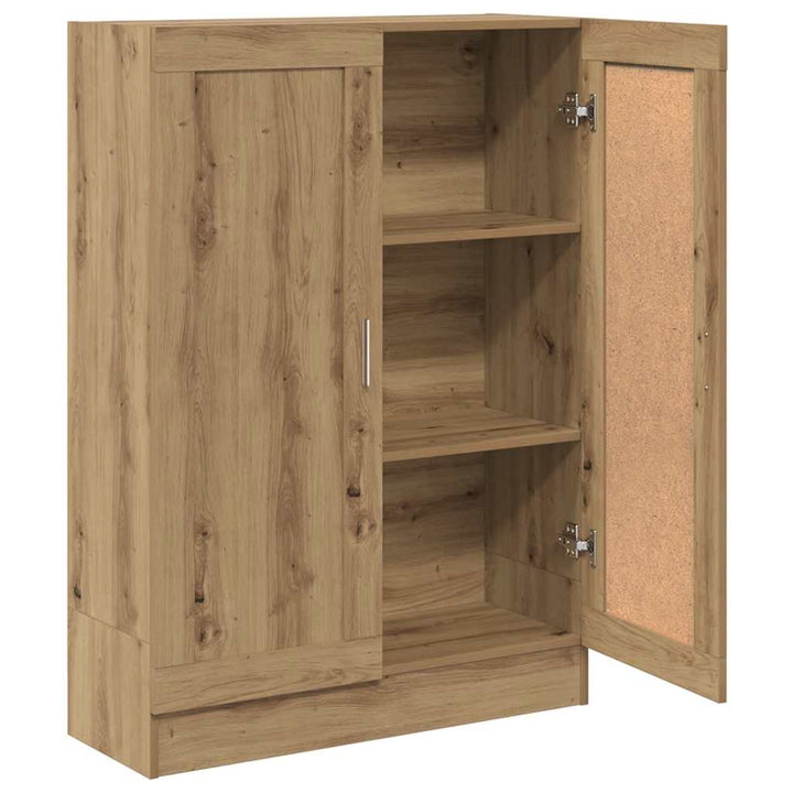 bogskab 82,5x30,5x115 cm konstrueret træ kunsteg
