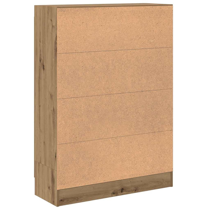 bogskab 82,5x30,5x115 cm konstrueret træ kunsteg