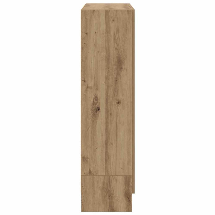 bogskab 82,5x30,5x115 cm konstrueret træ kunsteg