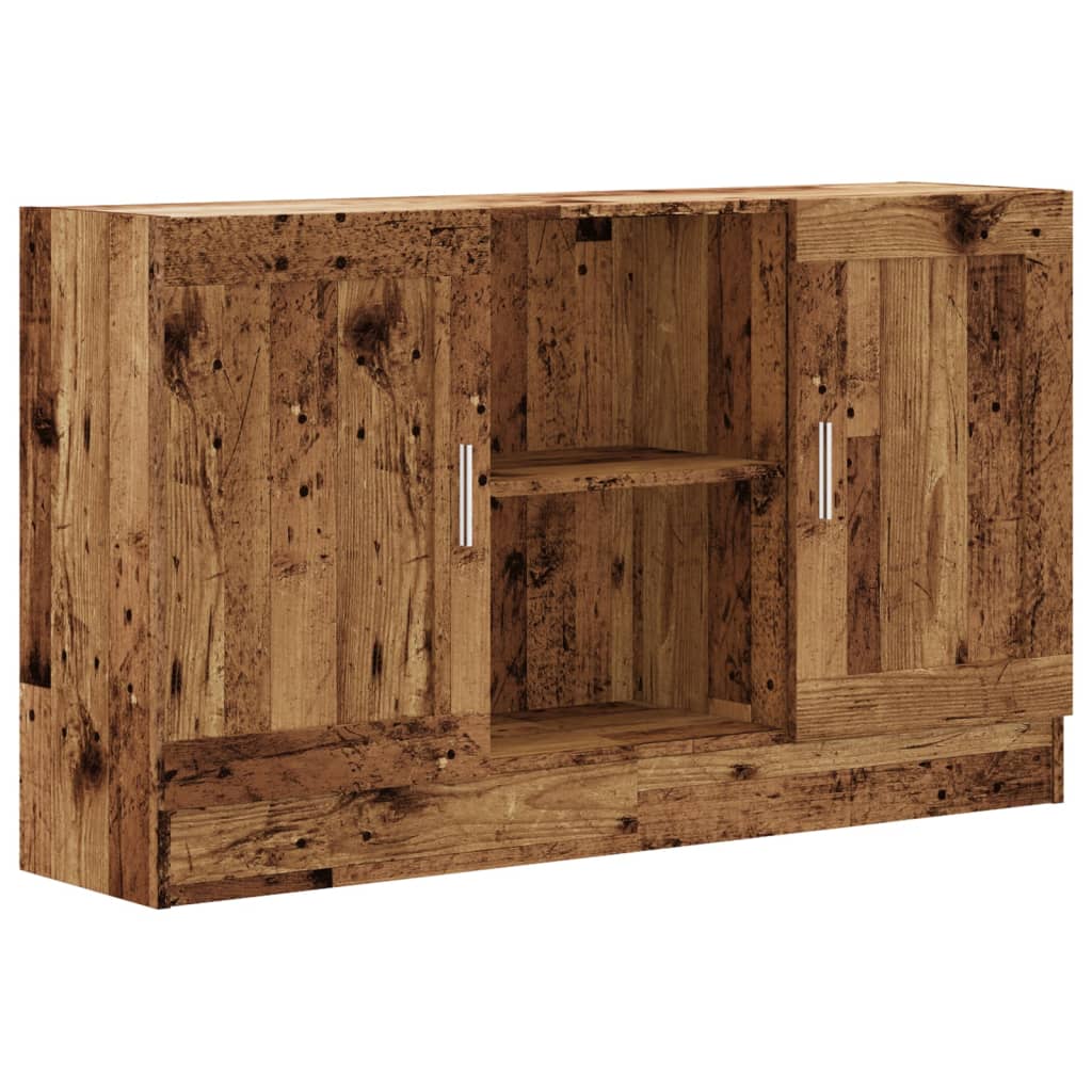 skænk 120x30,5x70 cm konstrueret træ antikt træ
