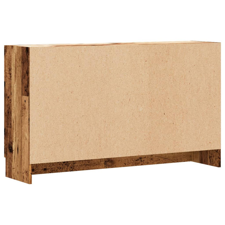 skænk 120x30,5x70 cm konstrueret træ antikt træ