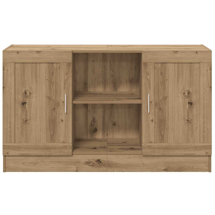 skænk 120x30,5x70 cm konstrueret træ kunsteg