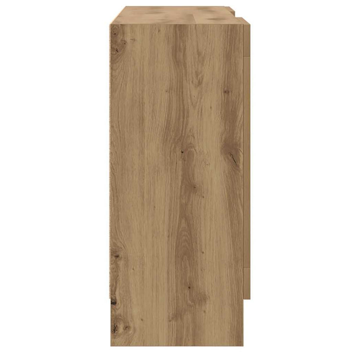 skænk 120x30,5x70 cm konstrueret træ kunsteg