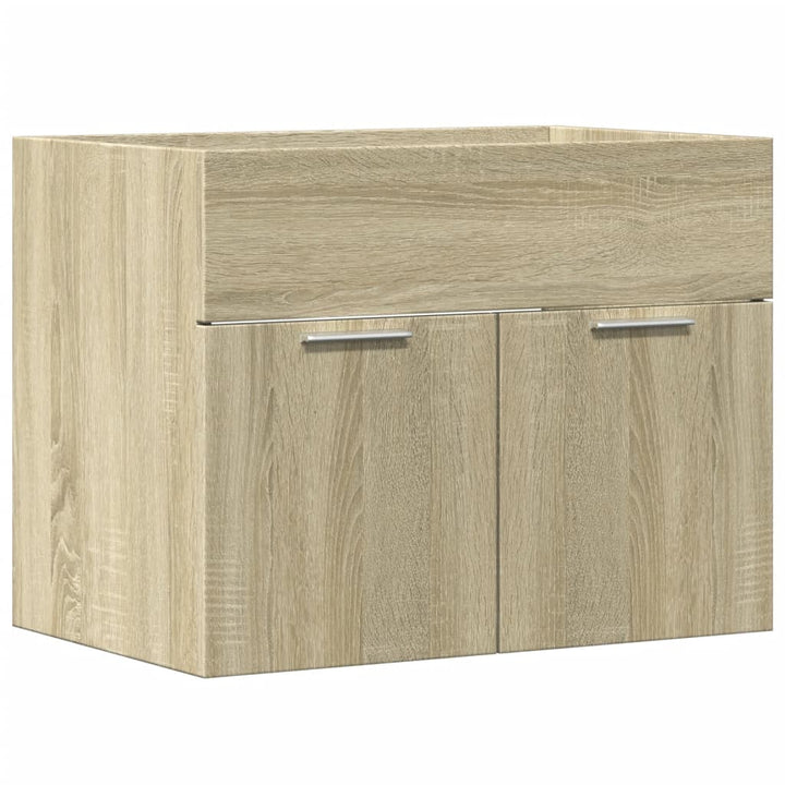 skab til håndvask 60x38,5x46 cm konstrueret træ sonoma-eg