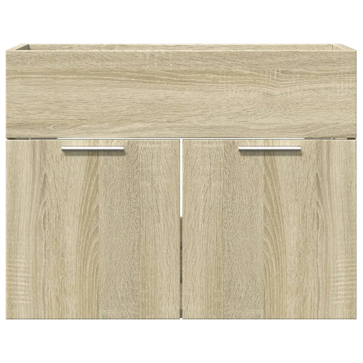 skab til håndvask 60x38,5x46 cm konstrueret træ sonoma-eg