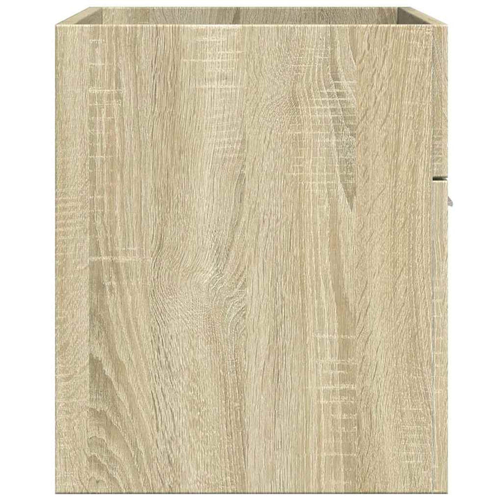 skab til håndvask 80x38,5x46 cm konstrueret træ sonoma-eg
