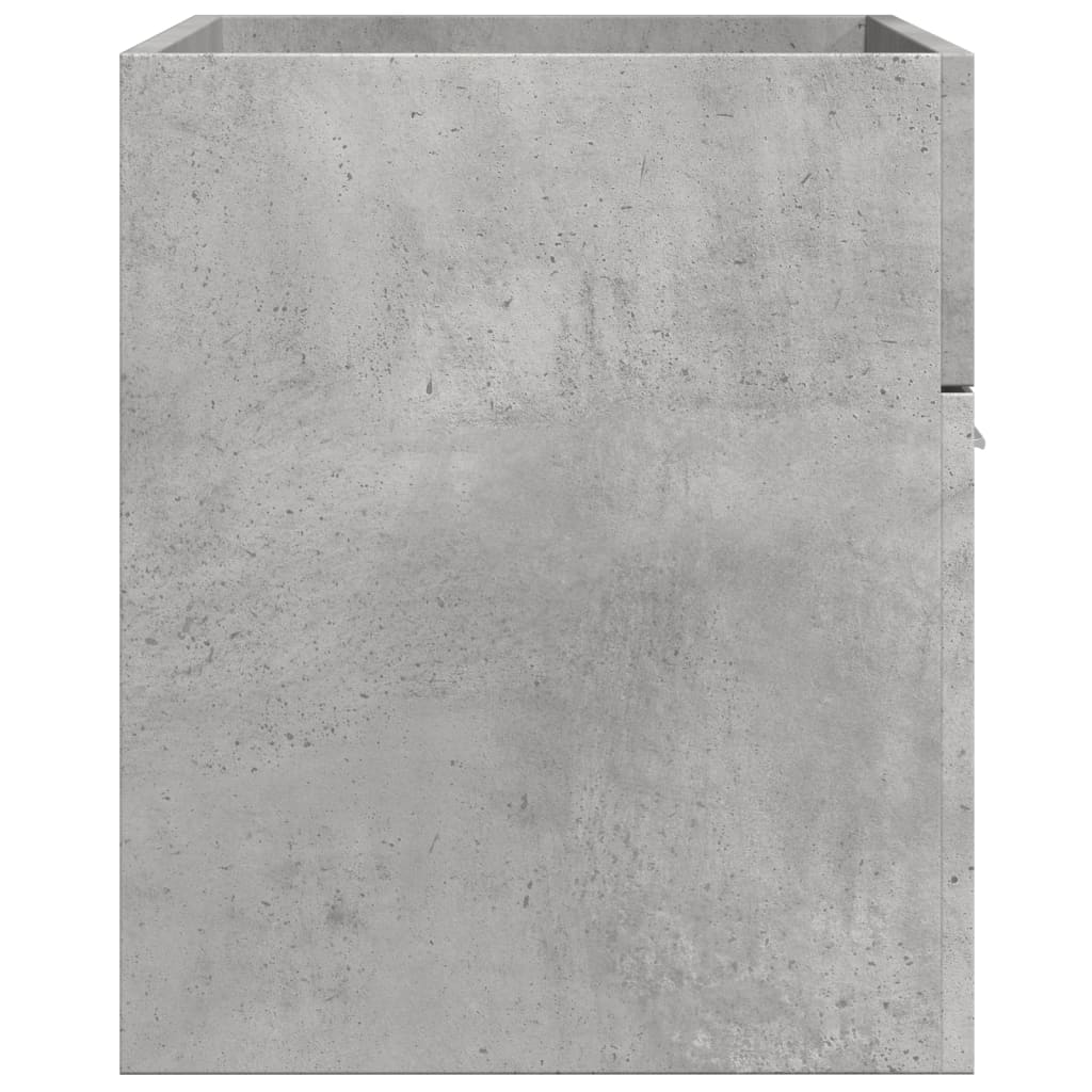skab til håndvask 80x38,5x46 cm konstrueret træ betongrå