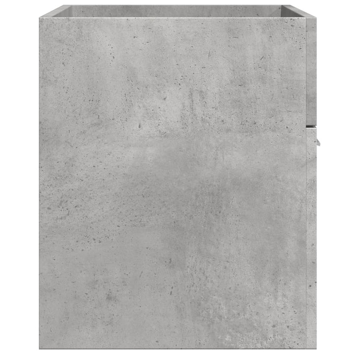 skab til håndvask 80x38,5x46 cm konstrueret træ betongrå