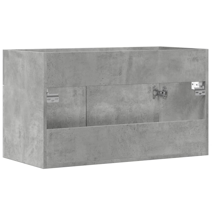 skab til håndvask 80x38,5x46 cm konstrueret træ betongrå