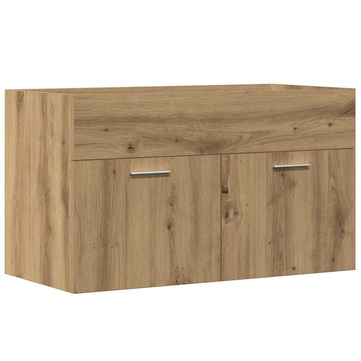underskab til håndvask 90x38,5x46 cm konstrueret træ kunsteg