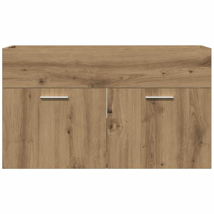 underskab til håndvask 90x38,5x46 cm konstrueret træ kunsteg
