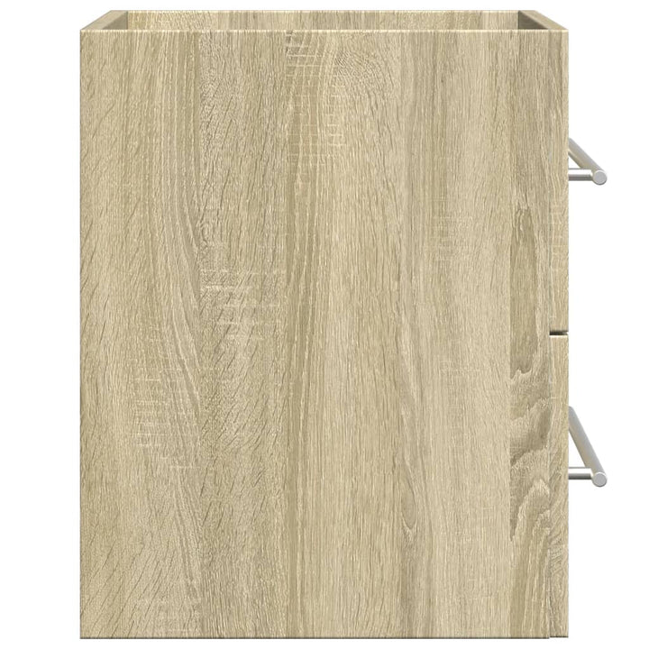 vaskeskab 60x38,5x48 cm konstrueret træ sonoma-eg