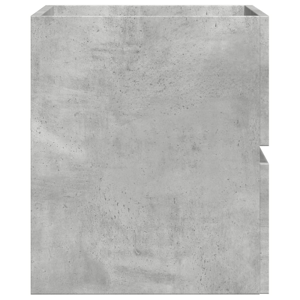 badeværelsesskab 60x38,5x45 cm konstrueret træ betongrå
