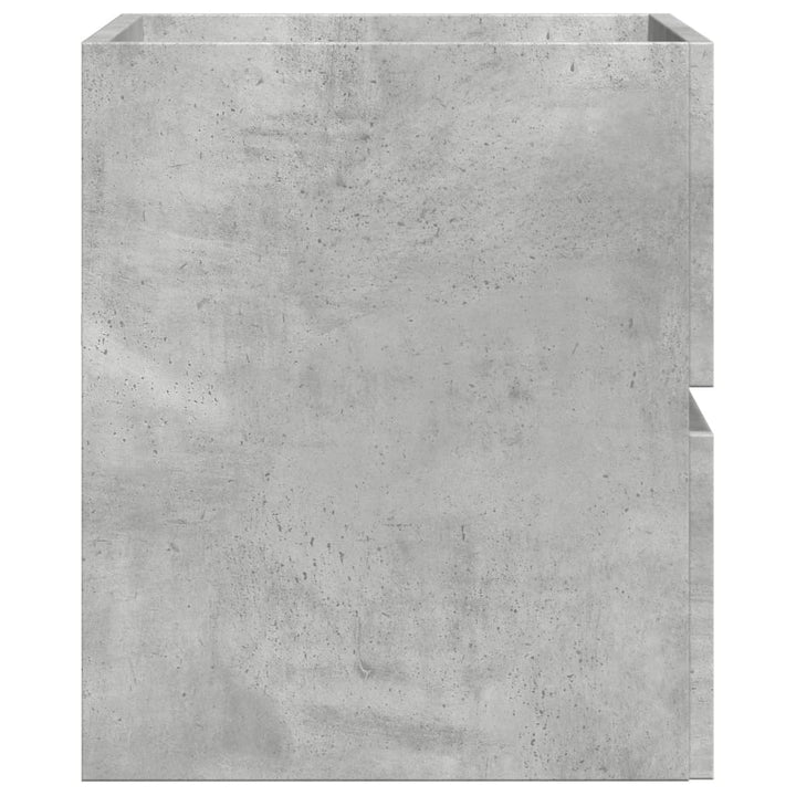 badeværelsesskab 60x38,5x45 cm konstrueret træ betongrå