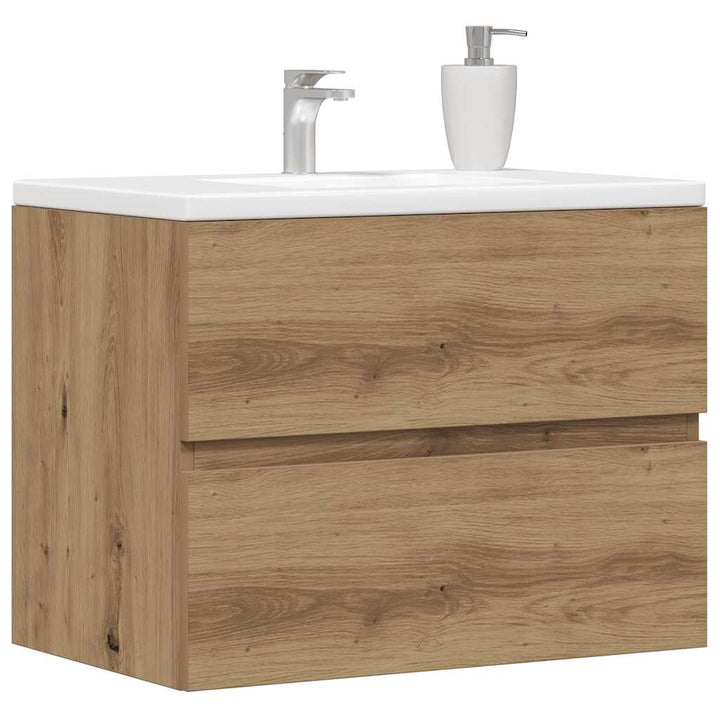 badeværelsesskab 60x38,5x45 cm konstrueret træ kunsteg